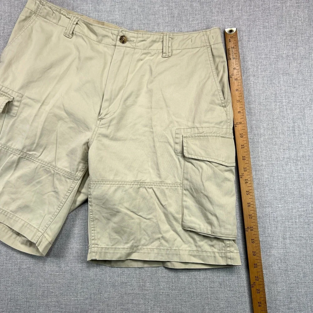 Polo Ralph Lauren Cargo Shorts Men 36x9 Tan Cotton‎ Relaxed Fit Preppy Classic